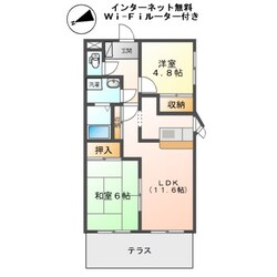 グリーンハイツ大塩の物件間取画像